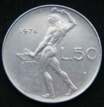 50 лир 1974 год