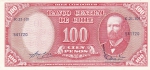 100 песо 1958 год  / 10 сентесимо 1960 год ЧИЛИ