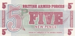 5 новых пенсов 1972 года Вооруженные силы Великобритании