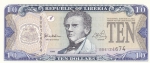 10 долларов 1999 год Либерия