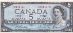 5 Долларов 1954 год Канада