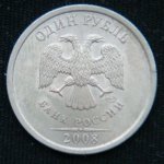 1 рубль 2008 год СПМД